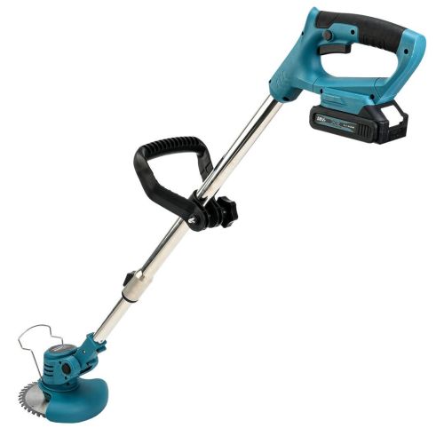 Biyoti DUZ048 Çift Akülü 58Vf Çim Biçme Makinesi (Mavi)