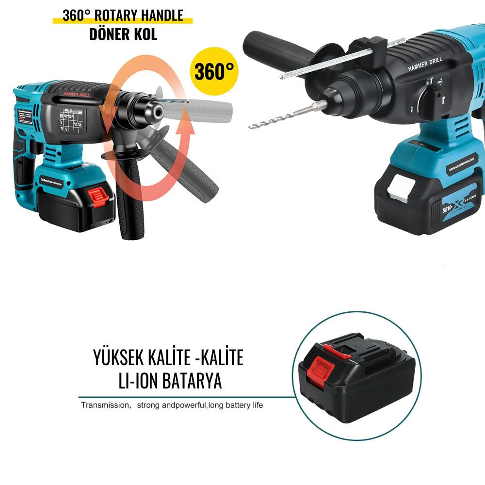 Bosch PHZ-SM093 Simsiz Ultra 4 Parçalı Dəst 58vf