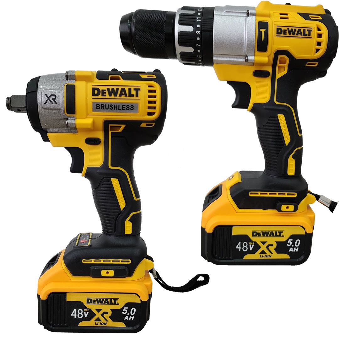 Dewalt DUZ-006 48vf 5ah Somun Sıkma ve Vidalama Matkap 2li Set