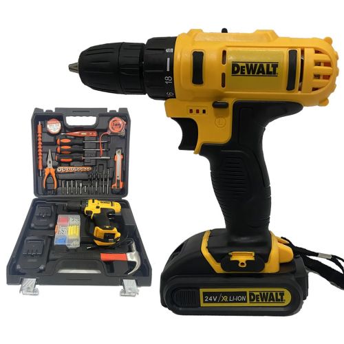 Dewalt DUZ-015 Çelik Gövde Full Set 24vf Çift Akülü Vidalama Matkap