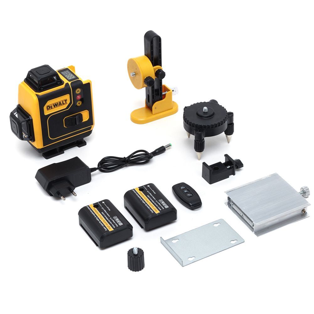 Dewalt DUZ-017 3 Fonksiyonlu Çift Akülü Mıknatıslı 4D Lazerli Terazi