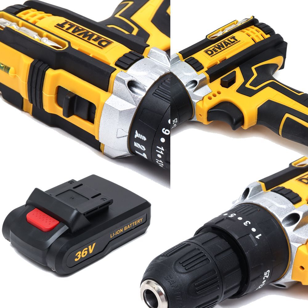 Dewalt DUZ021 Akülü 36vf 5ah Çelik Gövdeli 24 Parça Vidalama Matkap Seti