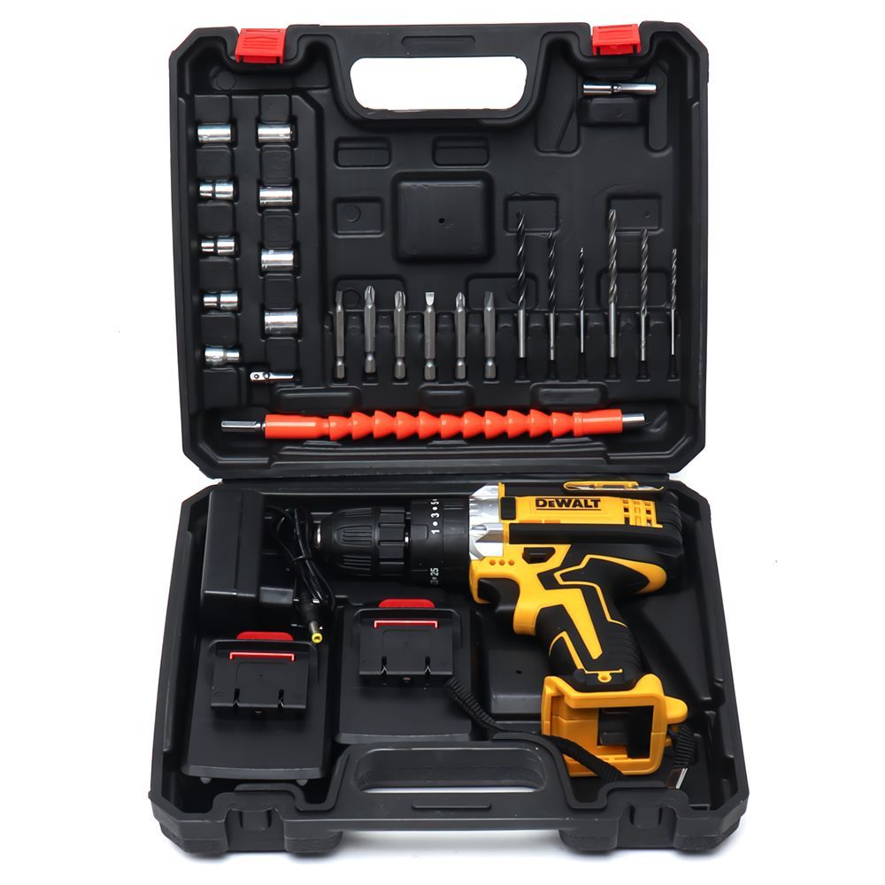 Dewalt DUZ021 Akülü 36vf 5ah Çelik Gövdeli 24 Parça Vidalama Matkap Seti