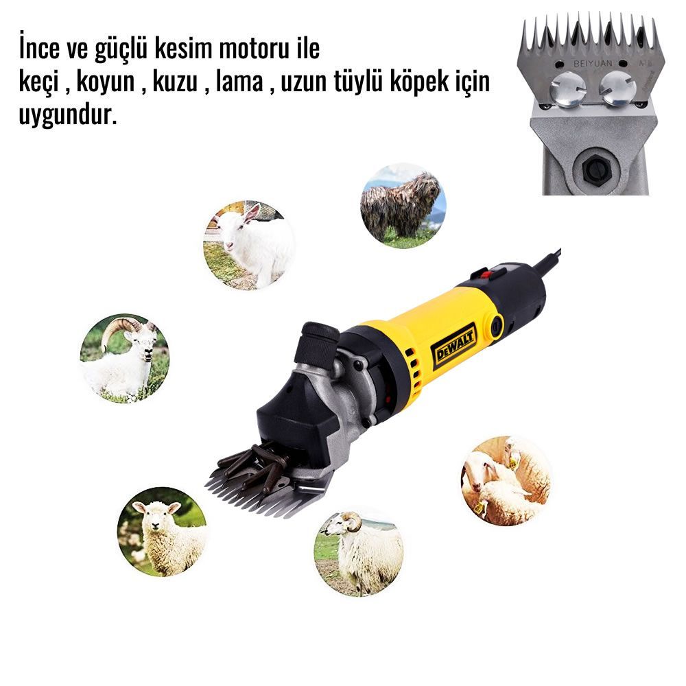 Dewalt DUZ027 Koyun Keçi Kırkma Makinesi