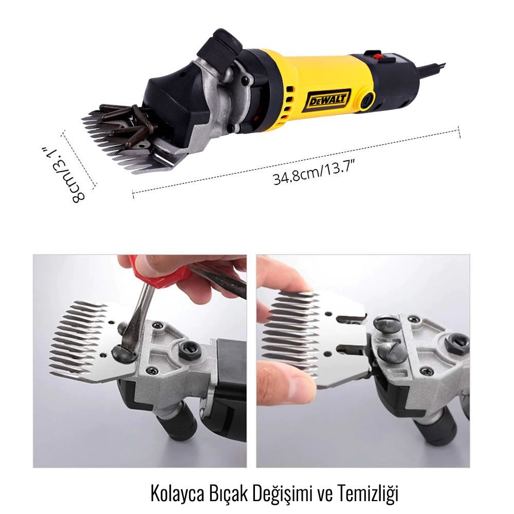 Dewalt DUZ027 Koyun Keçi Kırkma Makinesi