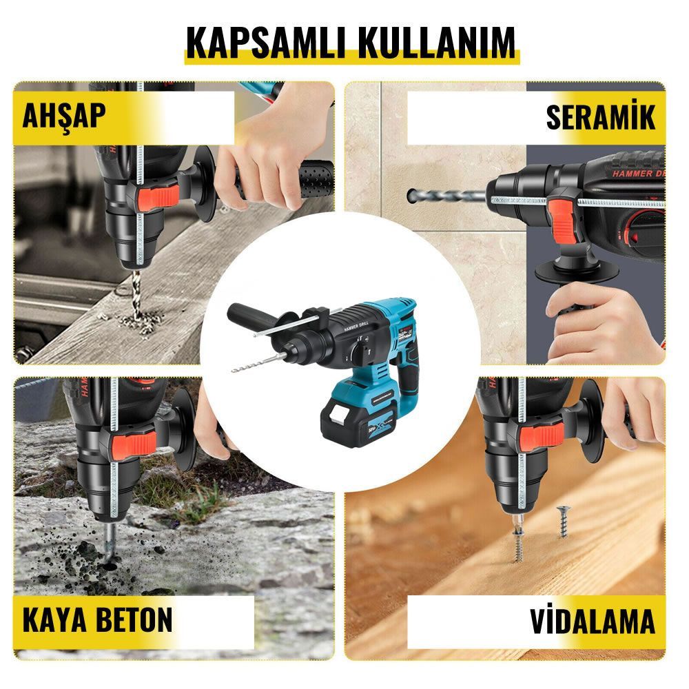 Makita DUZ-009 Akülü Ultra 4lü Set 98vf 5ah 4 Bataryalı