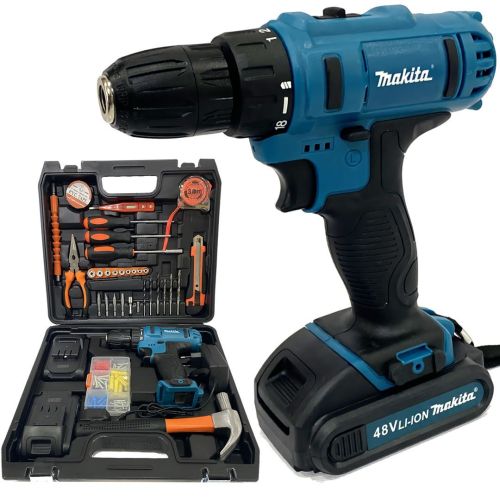 Makita DUZ-016 Çelik Gövde Full Set 48vf Çift Akülü Vidalama Matkap