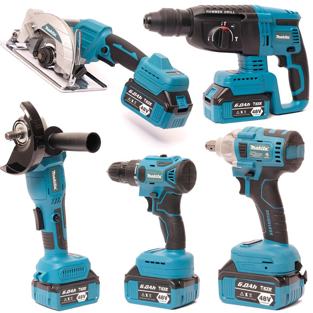 Makita DUZ020 Akülü 5li Set Takım 48vf 6ah