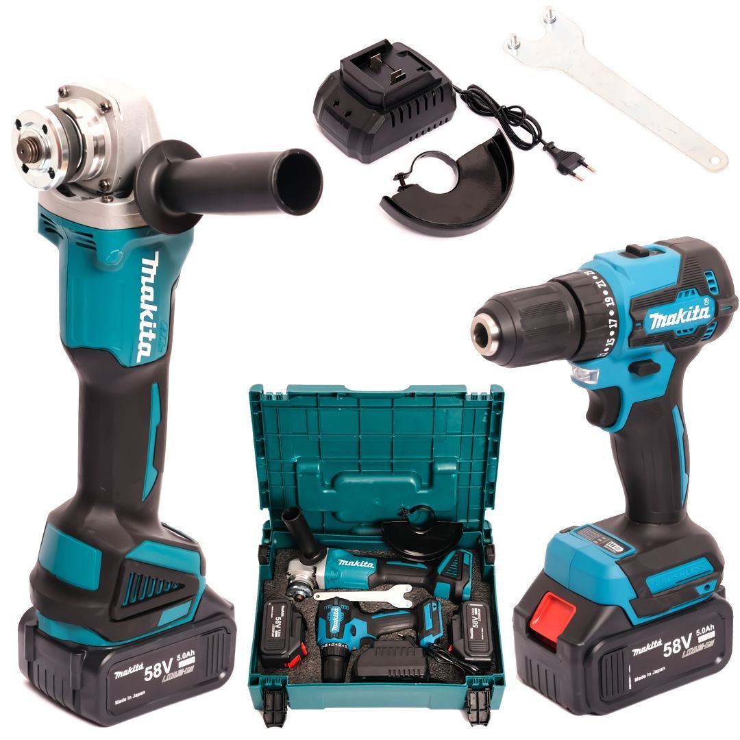 Makita DUZ045 Ultra 2li Set 58v Vidalama ve Taşlama Seti